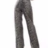New Look wide leg jeans in leopard print