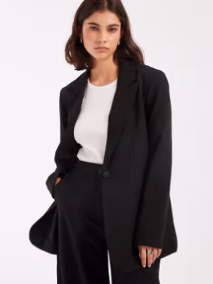 ASOS DESIGN tailored relaxed blazer in black
