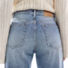 Pull&Bear straight leg high waist jeans in faded blue